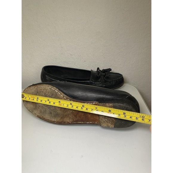 Cole Haan Women's Handcrafted Black Leather Loafer Shoes Italy Size 8.5B Tassels - Picture 16 of 16